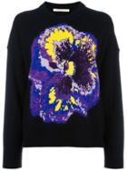 Christopher Kane Pansy Jacquard Sweater - Black