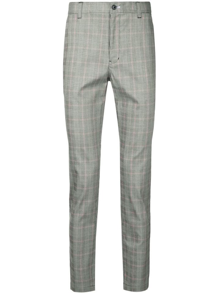 Loveless Check Tailored Trousers - Grey