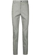 Loveless Check Tailored Trousers - Grey