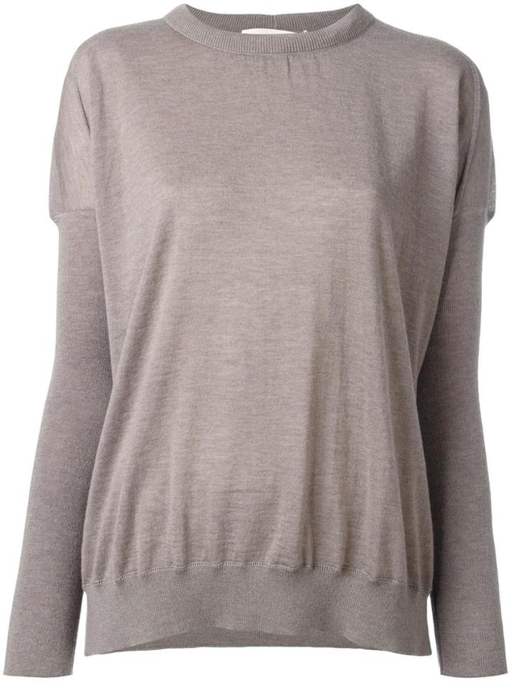 Marni Cashmere Dropped Shoulder Jumper - Brown