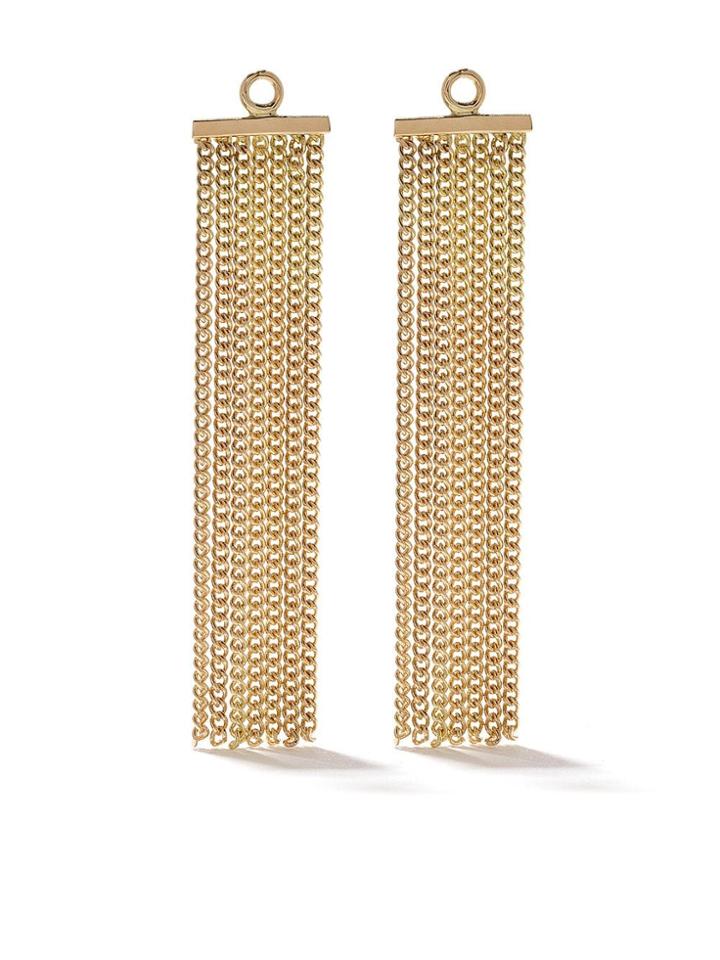 Wouters & Hendrix Gold 18kt Yellow Gold Chain Tassel Earring Accessory