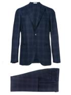 Boglioli Embroidered Formal Suit - Blue