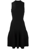 Carven Flared Dress, Women's, Size: Small, Black, Viscose/nylon