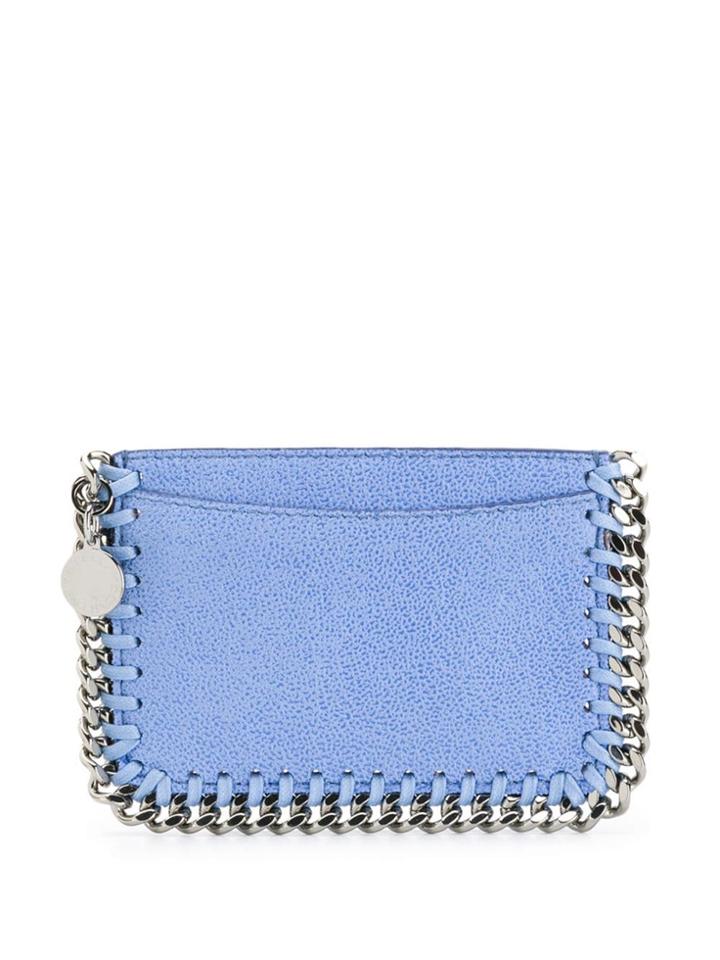 Stella Mccartney Falabella Shaggy Deer Cardholder - Blue