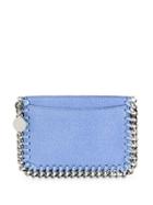 Stella Mccartney Falabella Shaggy Deer Cardholder - Blue