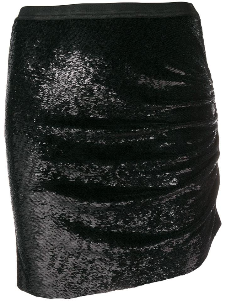 Iro Sequinned Mini Skirt - Black
