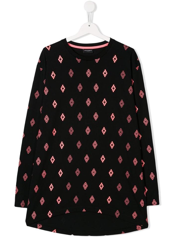 Marcelo Burlon County Of Milan Kids Teen Logo Embroidered Sweater -