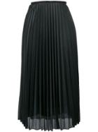 Moncler Pleated Midi Skirt - Black