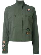 Tomas Maier - Patched Shirt Jacket - Women - Cotton/spandex/elastane - 8, Green, Cotton/spandex/elastane