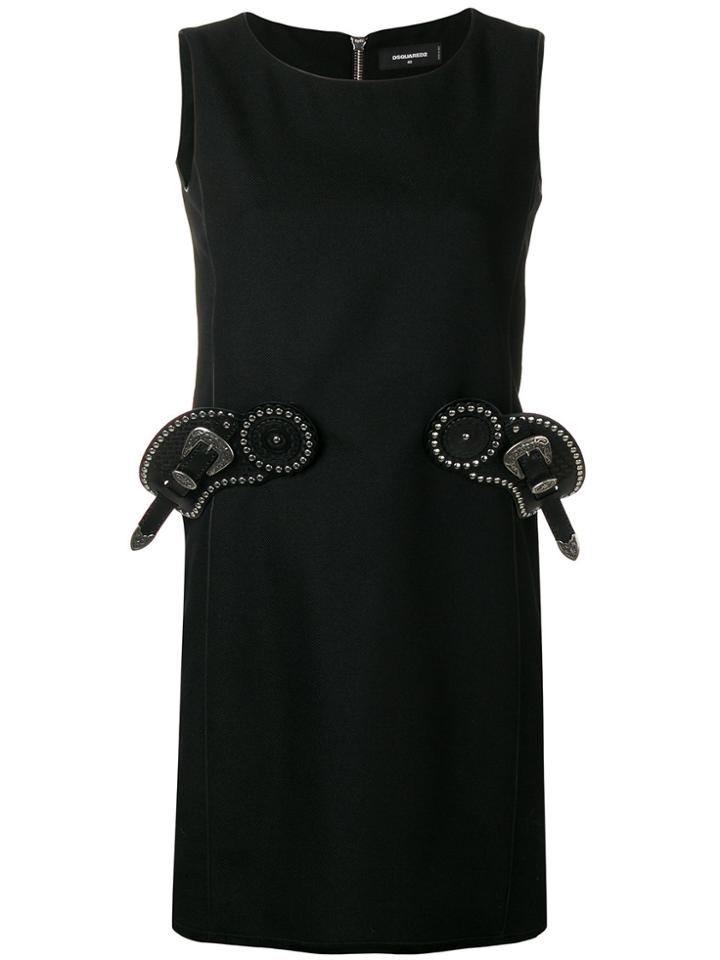 Dsquared2 Belt Detail Shift Dress - Black