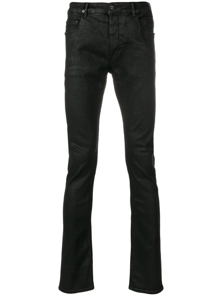 Rick Owens Drkshdw Coated Skinny Jeans - Black