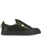 Giuseppe Zanotti Design Frankie Low Sneakers, Men's, Size: 41.5, Black, Leather/rubber