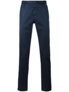 Incotex Gabardine Stretch Trousers - Blue