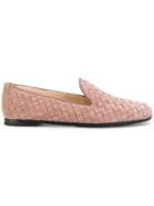 Bottega Veneta Woven Loafers - Pink