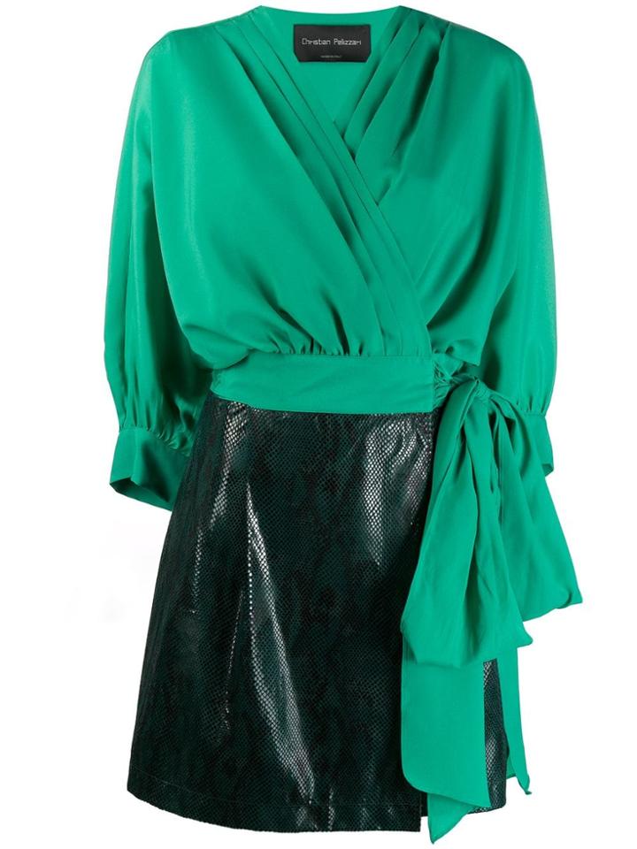 Christian Pellizzari All In One Mini Dress - Green