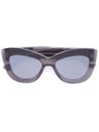 Vera Wang Cat Eye Frame Sunglasses, Women's, Grey, Acetate