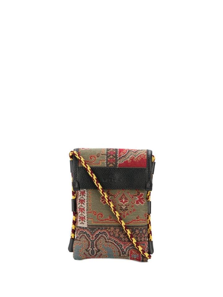 Etro Floral Pattern Crossbody Bag - Brown