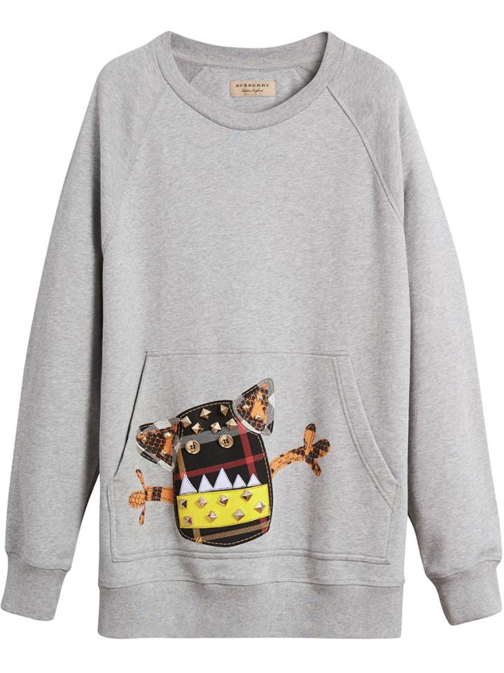 Burberry Creature Motif Sweatshirt - Grey