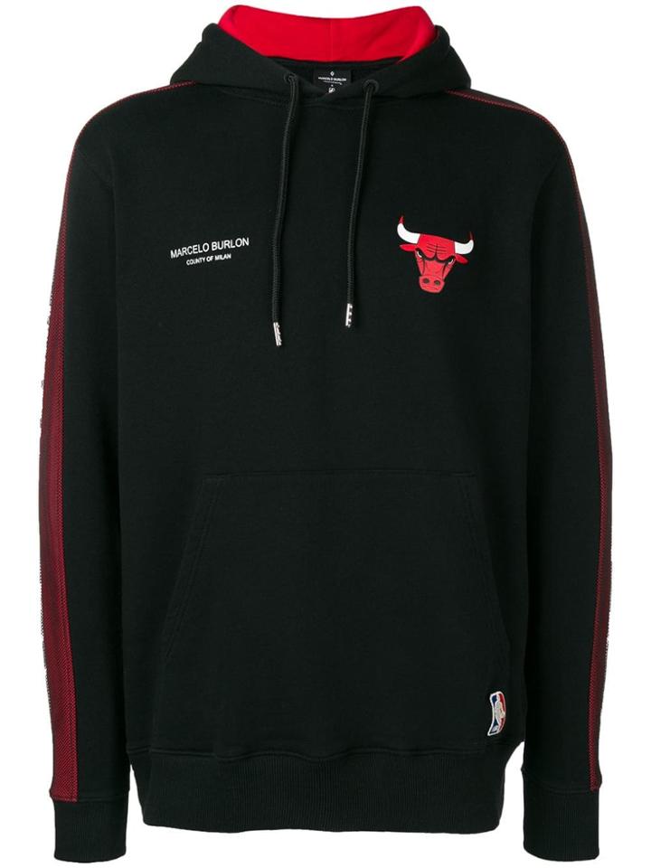 Marcelo Burlon County Of Milan Chicago Bulls Hoodie - Black