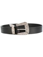 Magda Butrym - Western Buckle Belt - Women - Leather - One Size, Women's, Black, Leather