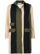 Marni Military Colour Blocked Trench - Green