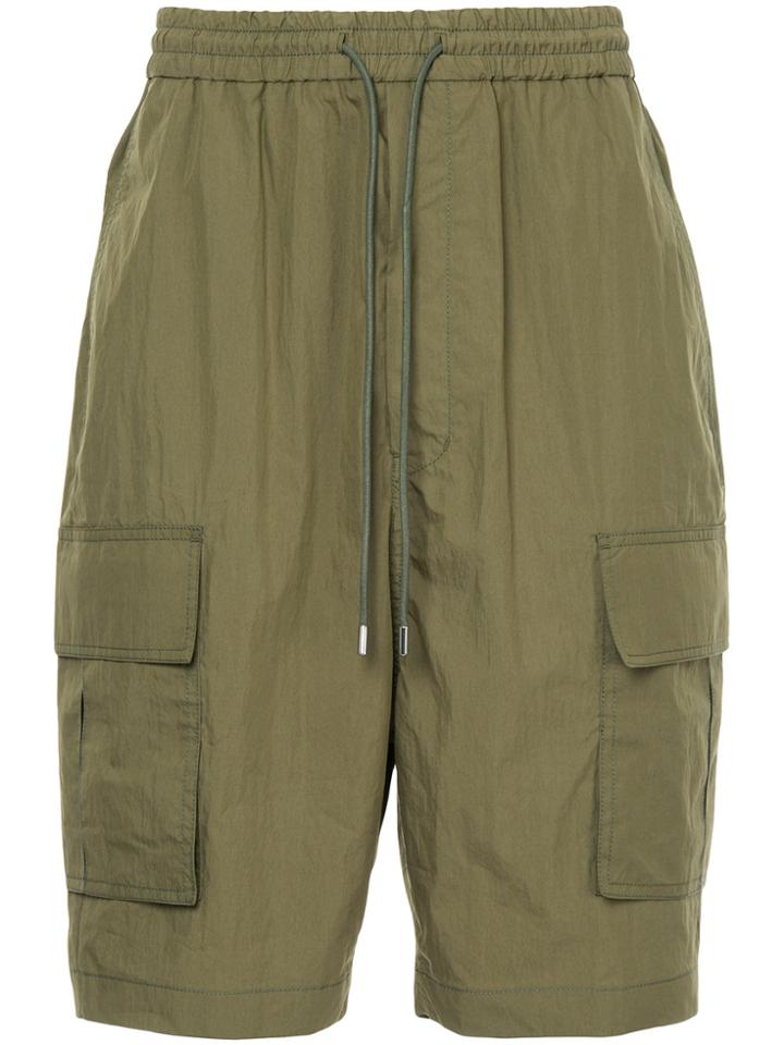 Juun.j Oversized Cargo Shorts - Green