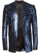 Unconditional Sequinned Blazer - Blue