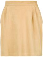 Lilly Sarti Pleated Details Skirt - Yellow & Orange