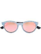 Diesel Denim Effect Frame Sunglasses - Blue
