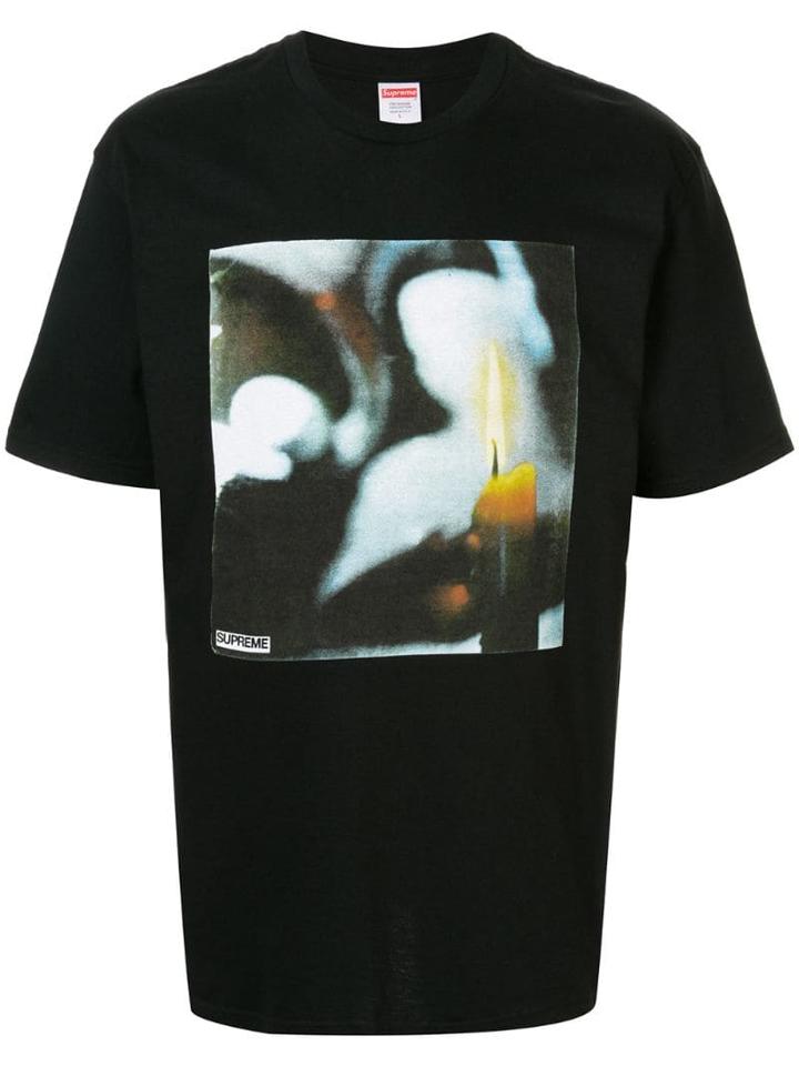 Supreme Candle Print T-shirt - Black