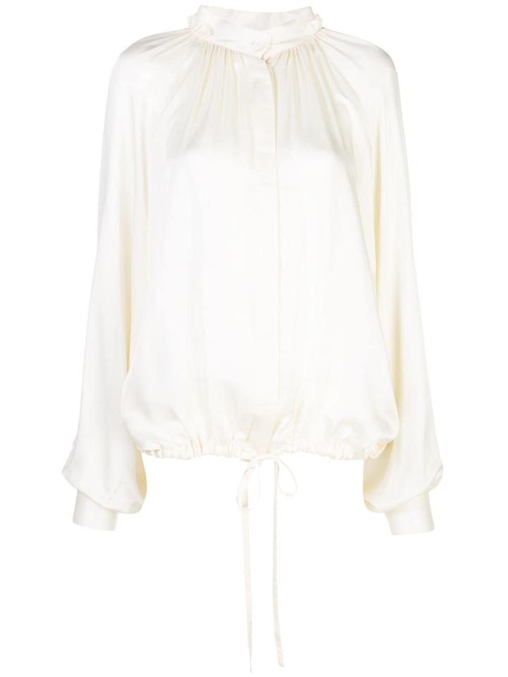 Ann Demeulemeester Drawstring Tie Shirt - White