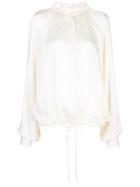 Ann Demeulemeester Drawstring Tie Shirt - White