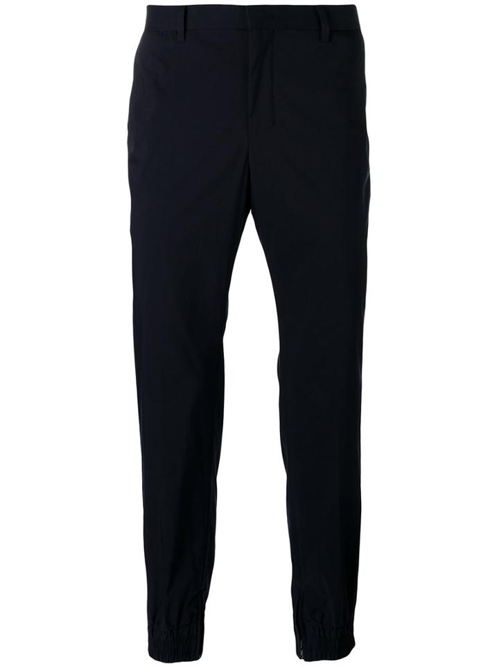 Tailored Trousers - Men - Cotton/polyester - 48, Blue, Cotton/polyester, Wooyoungmi