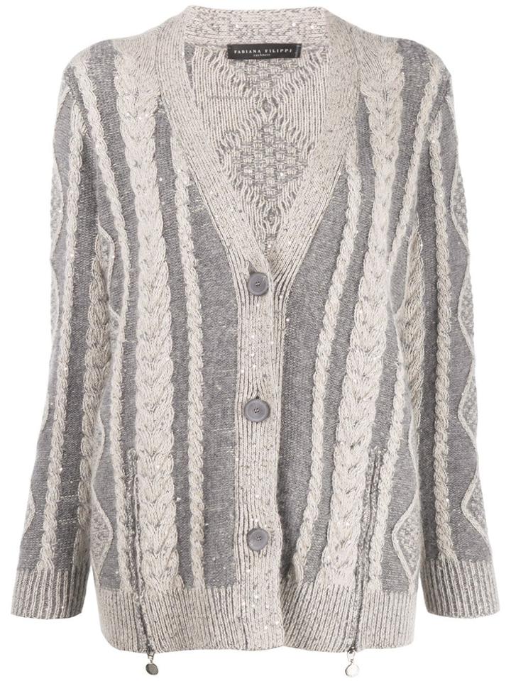 Fabiana Filippi Oversized Cardigan - Grey