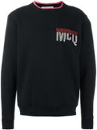 Mcq Alexander Mcqueen Stitched Logo Sweatshirt, Men's, Size: Small, Black, Cotton/polyester