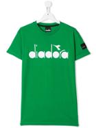 Diadora Junior Teen Logo Print T-shirt - Green