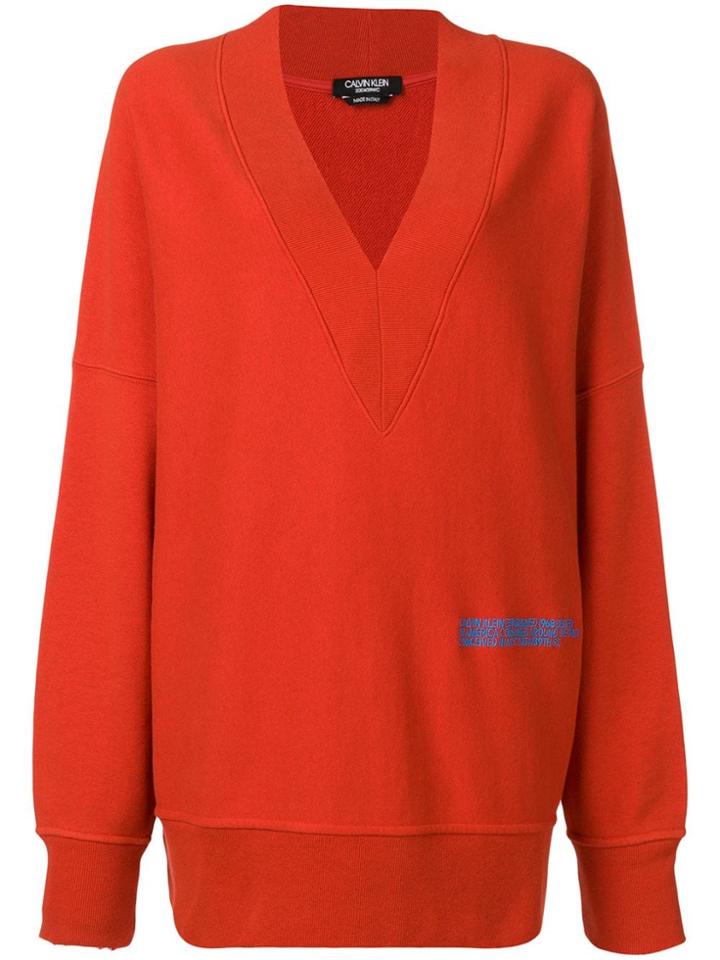 Calvin Klein 205w39nyc V-neck Sweatshirt - Red