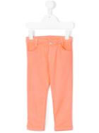 Knot - Rita Slim Trousers - Kids - Cotton/spandex/elastane - 3 Yrs, Yellow/orange