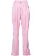 Oscar De La Renta Loose Leg Trousers - Pink & Purple