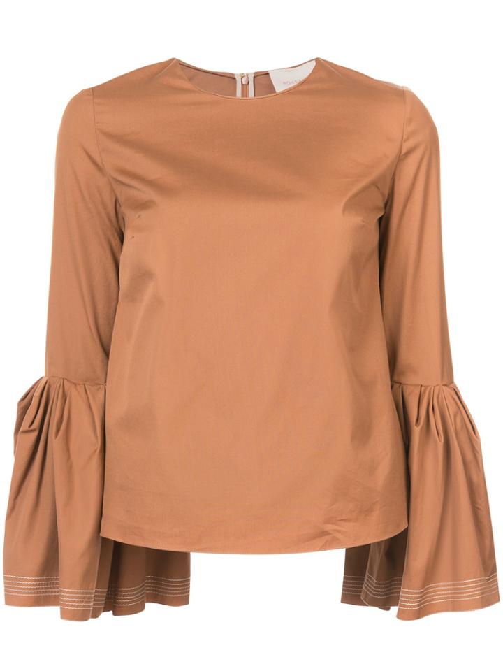 Roksanda Balloon Sleeves Blouse - Brown