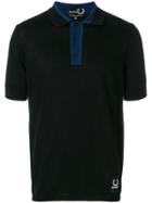 Raf Simons X Fred Perry Knitted Sports Polo Shirt - Black