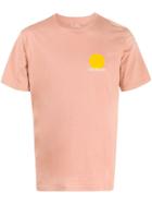 Saturdays Nyc Sun-print Crew-neck T-shirt - Pink