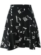 Saint Laurent Music Note Printed Skirt