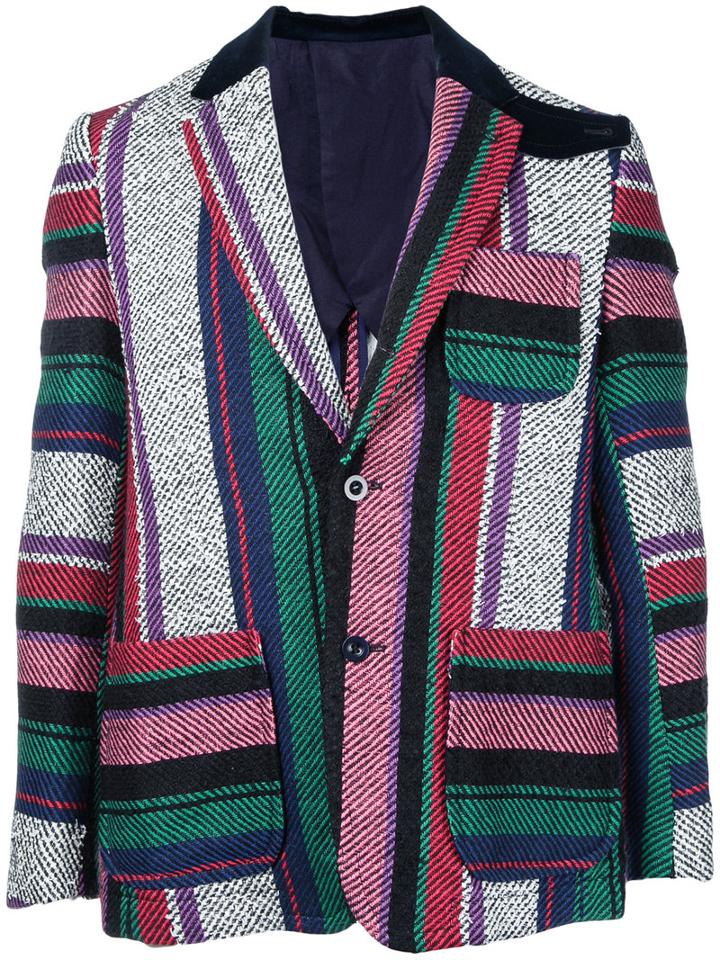 Sacai - Mexican Stripe Blazer - Men - Cotton/rayon - 1, Cotton/rayon