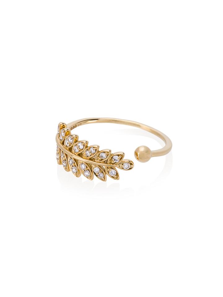 Rosa De La Cruz Wheat Diamond Ring - Metallic