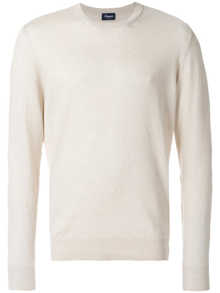 Drumohr Crew Neck Jumper - Nude & Neutrals