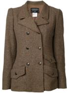 Chanel Vintage Tweed Double Breasted Jacket - Brown