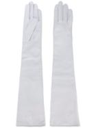 Manokhi - Long Gloves - Women - Leather - 7, White, Leather