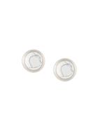Givenchy Marble Charm Magnetic Earring - White