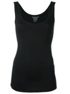 Majestic Filatures Scoop Neck Tank, Women's, Size: Iii, Black, Viscose/spandex/elastane